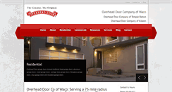 Desktop Screenshot of overheaddoorwaco.com